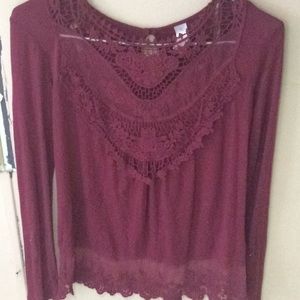 Red Embroidered Shirt